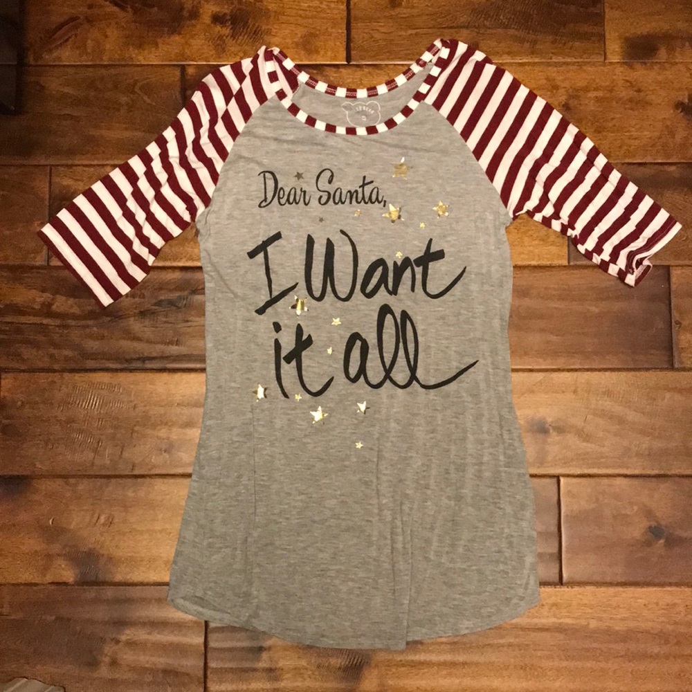 Monogrammed Christmas Top